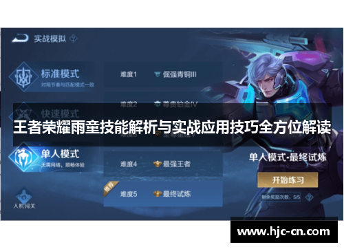 王者荣耀雨童技能解析与实战应用技巧全方位解读